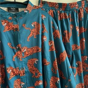 LaLa Satin Playsuites/size S/M Like new